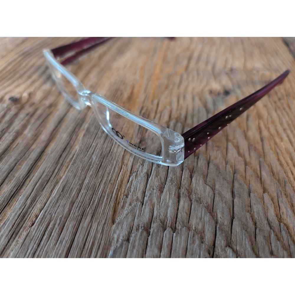 Eyeglasses Frames Purple Bling Studded Gianni Po GP Y04C 50-17-140 Full Rim New - Picture 16 of 16